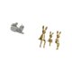 thumbnail image 5 of Escultura familiar de gato y conejo, adorno de mesa, figura decorativa, estatua de animal para dormitorio, sala de estar, oficina, escritorio, regalo, 5 of 8