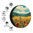 thumbnail image 4 of Lukts Field Style Bicycle Young Sunflower for Tire Covers,Waterproof, Dust-proof, Universal Fit for Trailers & SUVs - Ultimate Protection in One-14 inch, 4 of 6