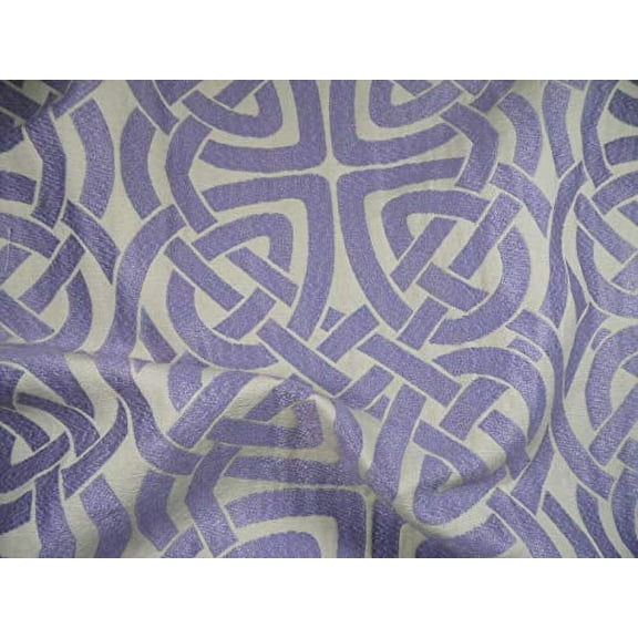 Robert Allen Beacon Hill Fabric Pleated Iris Lilac Upholstery Drapery JJ28