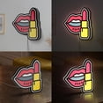 thumbnail image 2 of Lipstick 3D Novelty Light Box, Elegant Beauty Salon Wall Art, Feminine Decor for Makeup Enthusiasts (Width 24 inch, 60cm), 2 of 9