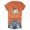 AB275 Orange, variant on Halloween Short Sleeve T Shirts For Womens Pumpkin Print Crewneck Graphic Tops Lightweight Ladies Daily Wear Clothes Orange Size L