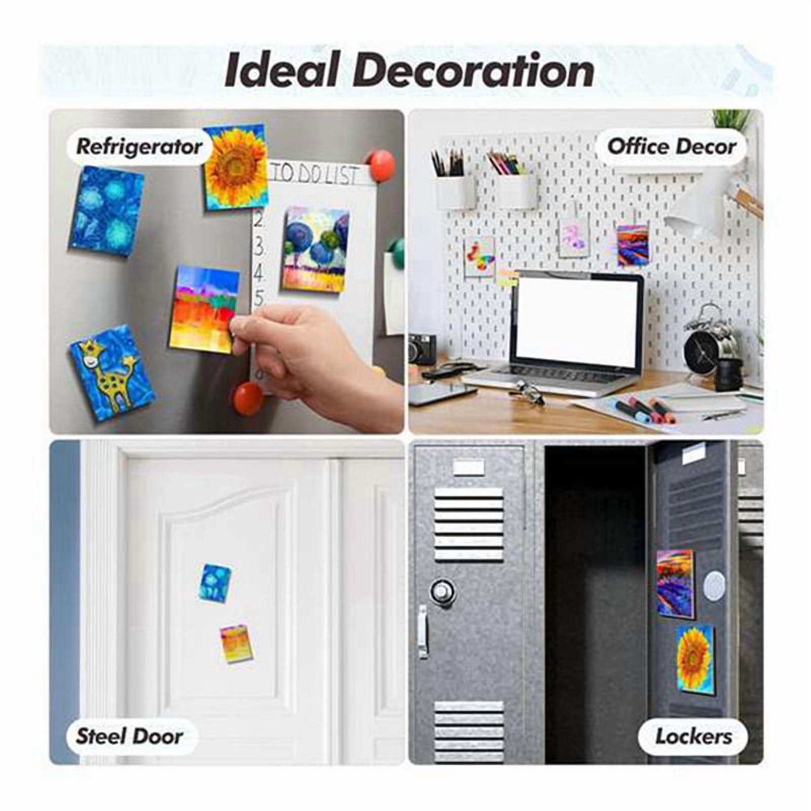 250 Pcs Magnetic Painting Canvas Panel Magnetic Mini Canvas Boards Canvas Blank Canvases for Painting Art Gift DIY Decor