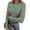 14-Sage Green, variant on PRETTYGARDEN Women Summer Long Sleeve Shirts Ribbed Knit Crewneck Fitted Basic Tee Going Out Tops Casual Workout Outfits