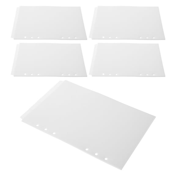 OFFIGAM 25Pcs White Plastic Notebook Dividers with Insertable Tabs for Efficient Filing
