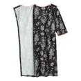 thumbnail image 2 of Open Back Night Gown For Ladies - Assisted Dressing Hospital Gown - Ink Drawn Floral XL, 2 of 4