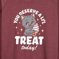 thumbnail image 3 of Instant Message - A Little Treat Kitten  - Women's Lightweight French Terry Long Sleeve Shirt, 3 of 6