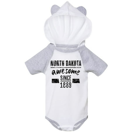 

Inktastic North Dakota Awesome Since 1889 Gift Baby Boy or Baby Girl Bodysuit