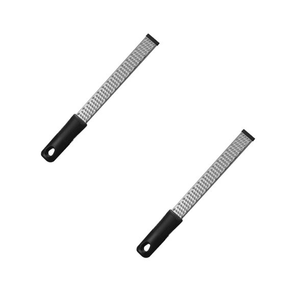 2PCS Stainless Steel Handheld Grater for Lemon Cheese Ginger Garlic Nutmeg – Multi-Purpose Kitchen Tool