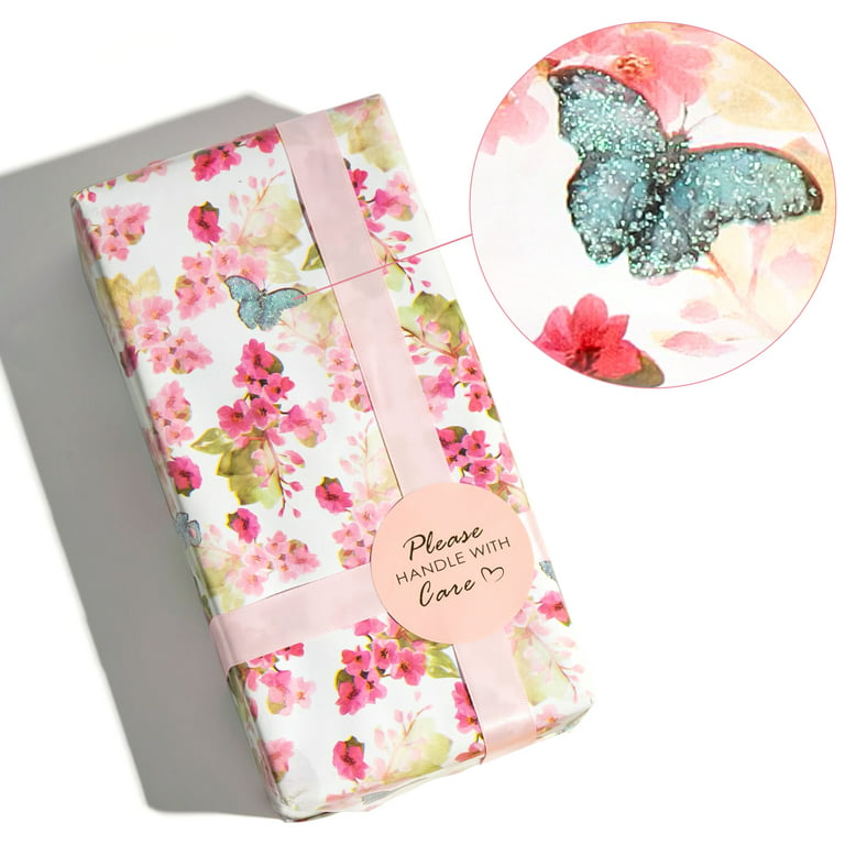 Floral Gift Wrap 16ft x 30in