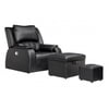 PU Leather Premium Recline Foot Massage Chair Sofa Ottoman Bed Table Spa Salon