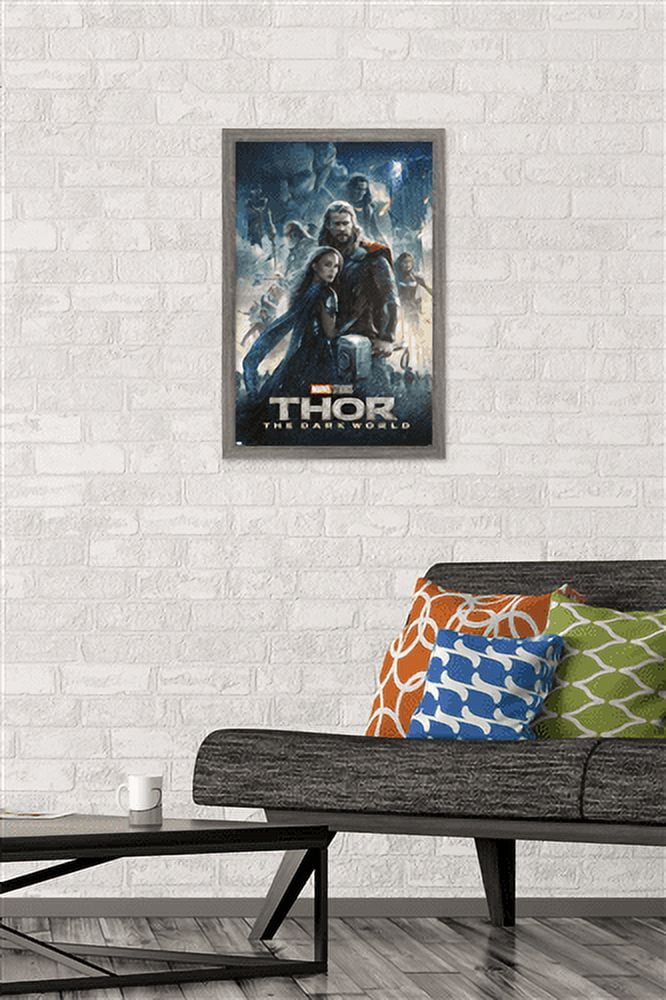 Marvel Thor: The Dark World - Group One Sheet Wall Poster, 14.725" x 22.375", Framed