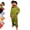Green, variant on Silly Monster Costume Pajamas (2-Piece Set) - Soft Yellow Plush Big Mouth Onesie with Large Comb Prop for Halloween Party Size: M