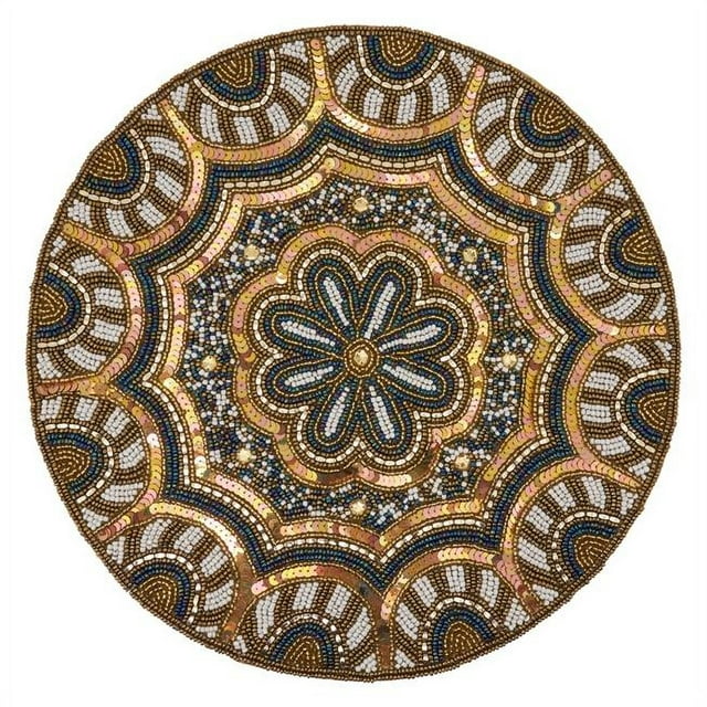 SARO 4517.GL14R Sets de Table avec Motif Perlé - Lot de 4
