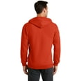 thumbnail image 3 of Port & Company Men's Classic Full Zip Hooded Sweatshirt 3XL Orange, 3 of 4