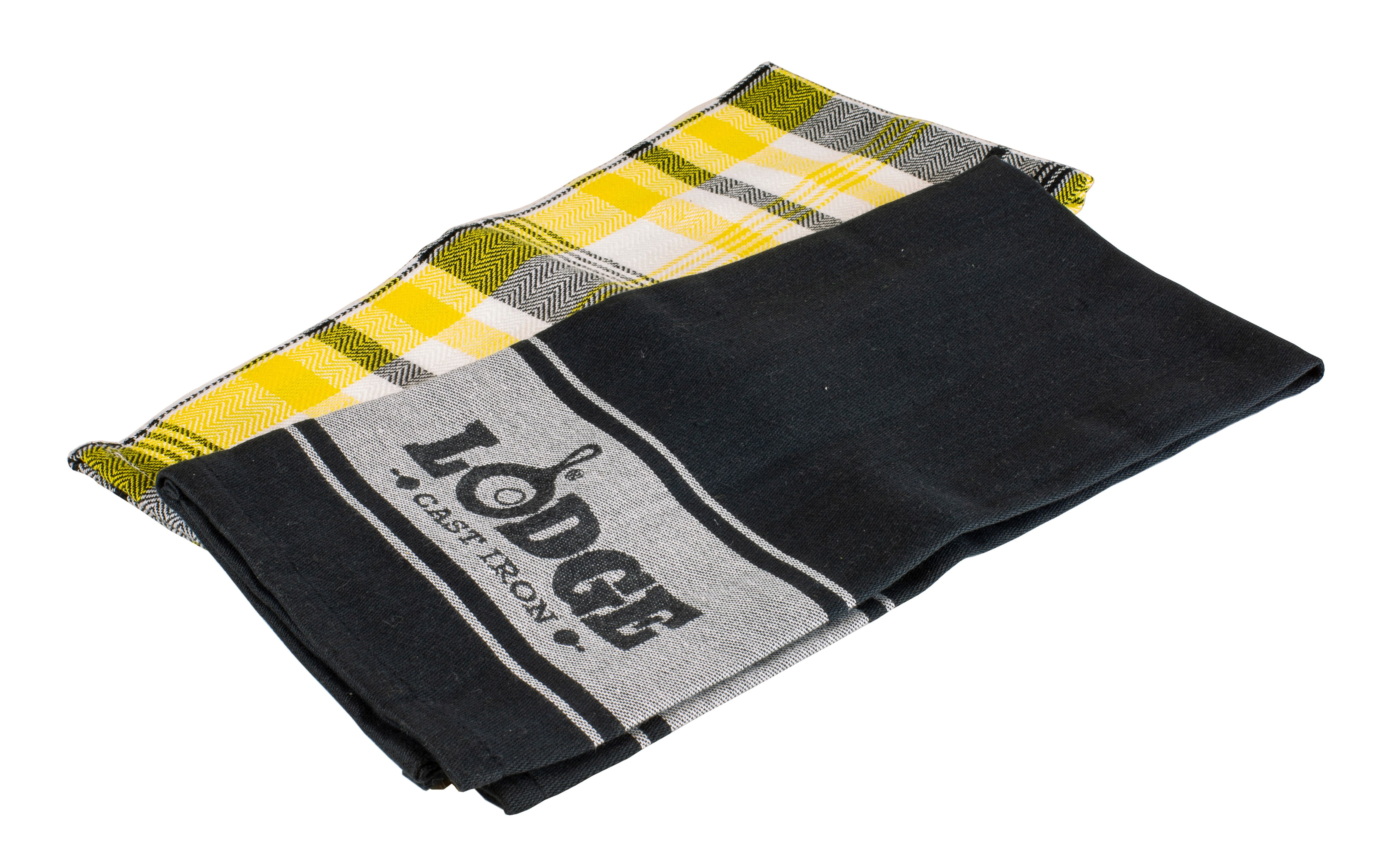 Last Chance Clearance! Lodge 18" x 28" Dish Towels Set of 2, Plaid and