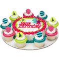 thumbnail image 3 of Cake Topper, CakeDrake Birthday Cake Layon Set Classy Script 3 Piece Assorted Colors, 3 of 5