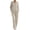 A Beige, variant on Pajamas Womens Long Sleeve Sleepwear Button Down Solid-Color Loungewear Pjs Set Comfy Soft,2 Piece Matching Set for Postpartum,Maternity,Daily,Gift Brown Xl