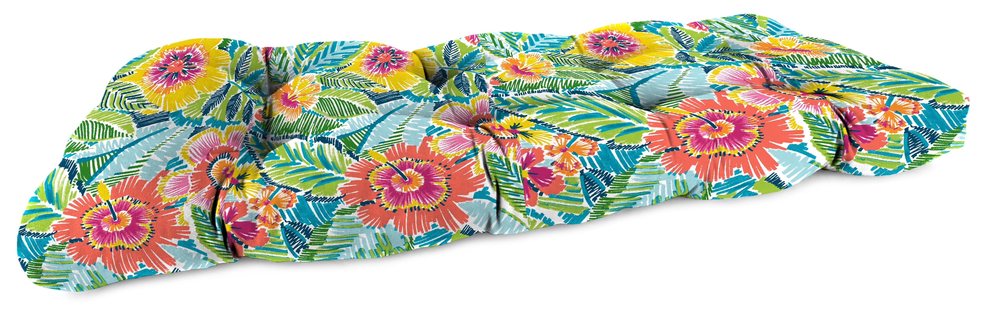 Jordan Manufacturing 44" x 18" Pensacola Multicolor Floral Rectangular