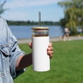 thumbnail image 4 of Pinky Up Katherine Glass Tumbler Travel Mug - Reusable Glass in Silicone Sleeve, 4 of 7