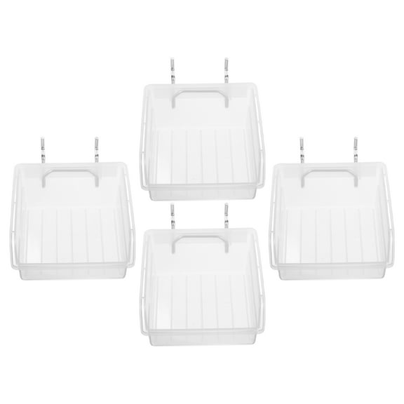 Hemoton 4pcs Pegboard Bins Heavy Duty Pegboard Bins Utilities Tools Storage Boxes for Home Garage