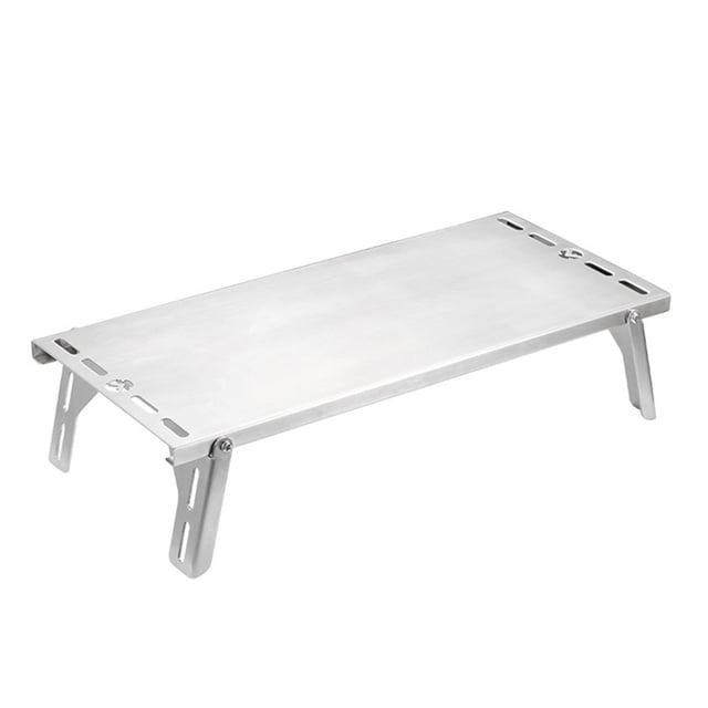 CAMPINGMOON Table de Poêle Pliant Compact en Acier Inoxydable avec Isolation Thermique - Conception Portable SK-8S, Plusieurs Modèles Disponibles