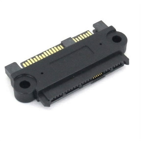 SAS 29 Pin Male to 29 Pin Female Interposer Molded Adapter