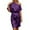 Purple, variant on HNMKIU Sequin Dress Elegant One Shoulder Party Dress with Ruffle Detail for Formal Evening Club and Holiday Celebration Beige,L