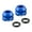 Color:blue, variant on Durability Aluminum Alloys Bike Valves Nuts Light weight Bicycles Valves Caps for Mountain and Road Bikes