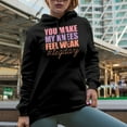 thumbnail image 2 of You Make My Knees Feel Weak Hashtag Leg Day, Gym or Work Out Quote Merch Gift, Black Hooded Sweatshirt or Hoodie, Small, 2 of 5