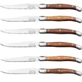 thumbnail image 1 of Cuchillos de Uso Domestico Laguiole LaguioleWoodLight 6pzas 23 cm Madera Café Claro Acero Inoxidable Cuchillo para carn, 1 of 4