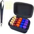 thumbnail image 1 of wqlpp-USB Holder - 20 Slot Memory Stick Storage Case - Hard Shell Thumb Drive Organizer (Black), 1 of 4