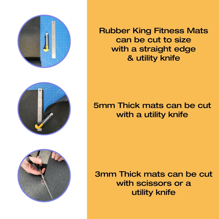 Exercise Mats How To Cut Rubber Gym Mats Rubber-Cal Diamond Plate