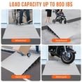 thumbnail image 3 of EDTara Rampe de Porte Seuil en Aluminium, Rampe Antidérapante Réglable avec Capacité de 800 Lbs, Solution de Mobilité Portable pour Fauteuils Roulants, Fauteuils Électriques, Marches, Entrées et Allées, 3 of 6
