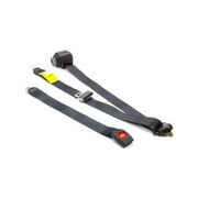 Beams Seatbelts 201-10 Lap & Shoulder Seat Belt Push Button Buckle Retractable Bolt-On - Floor Mount
