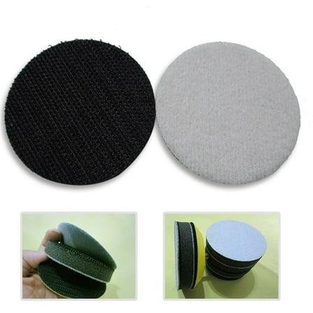 2Pc 3Inch 75Mm Soft Interface Pad Hook and Loop Sanding Discs Power Tools Parts