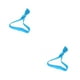 thumbnail image 4 of Qarigey Banda para el cabello Alta elasticidad Estilo simple Coleta ajustable Titular de la cuerda para el cabello Bobbles Scrunchies Niñas Cielo azul 2Conjunto, 4 of 6