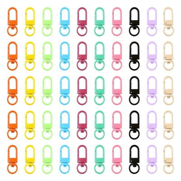 Colorful Snap Lobster Clasp Hooks Keychain Findings for DIY Key Chain Necklace Bracelet Supplies
