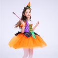 thumbnail image 4 of Disfraz de bruja para niñas, disfraz de araña para niños, disfraz de Halloween, 4 of 5