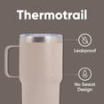 thumbnail image 3 of SIPPA Gobelet à Café Isolé avec Couvercle Rabattable – Gobelet en Acier Inoxydable Étanche – Tasse à Double Paroi pour Boissons Chaudes et Froides (Beige), 3 of 9