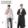 thumbnail image 4 of Naiovety Chubasquero largo Unisex para senderismo Poncho con capucha impermeable a prueba de viento EVA impermeable para lluvia ciclismo Paraguas de lluvia Negro XXXL, 4 of 6