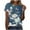 Blue, variant on Crop Tops for Women Trendy Summer Button Down Blouses for Women Tee Shirts Womens Graphic