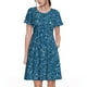 thumbnail image 1 of Balery Blue Glitter Vestidos sueltos de manga corta para mujer, vestidos de verano 2025, vestidos casuales de corte A con vuelo., 1 of 6