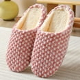 thumbnail image 2 of House Slippers, Anti-Slip Soft Sole Slip-On Bedroom Shoes, Warm Fuzzy Comfort for Women and Men, 2 of 11