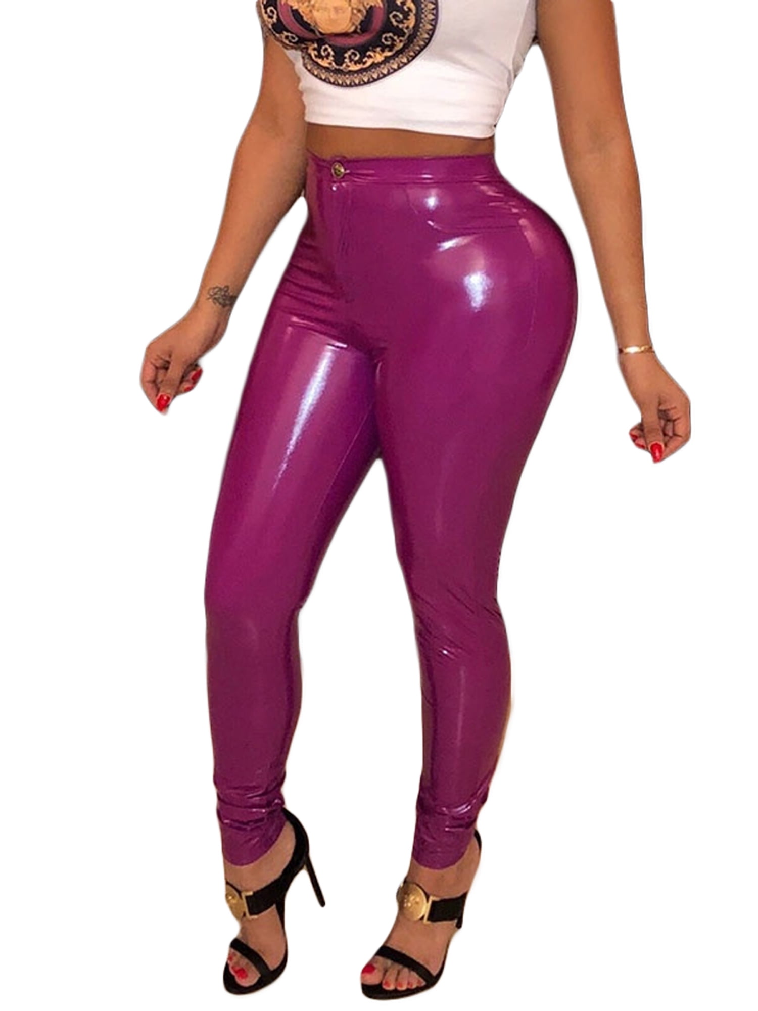 Faux Leather Pants Leggings 