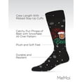thumbnail image 3 of MeMoi Men's Ho Ho Hold My Beer Holiday Novelty Crew Socks - Mens - Male, 10-13, Black, 3 of 7