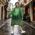thumbnail image 5 of Homellea Reusable EVA Rain Poncho for Adults, Green Waterproof Hooded Rain Cape with Drawstring, Lightweight Portable Rain Gear for Men Women, Hiking, Camping, Travel and Outdoor Use, 5 of 7