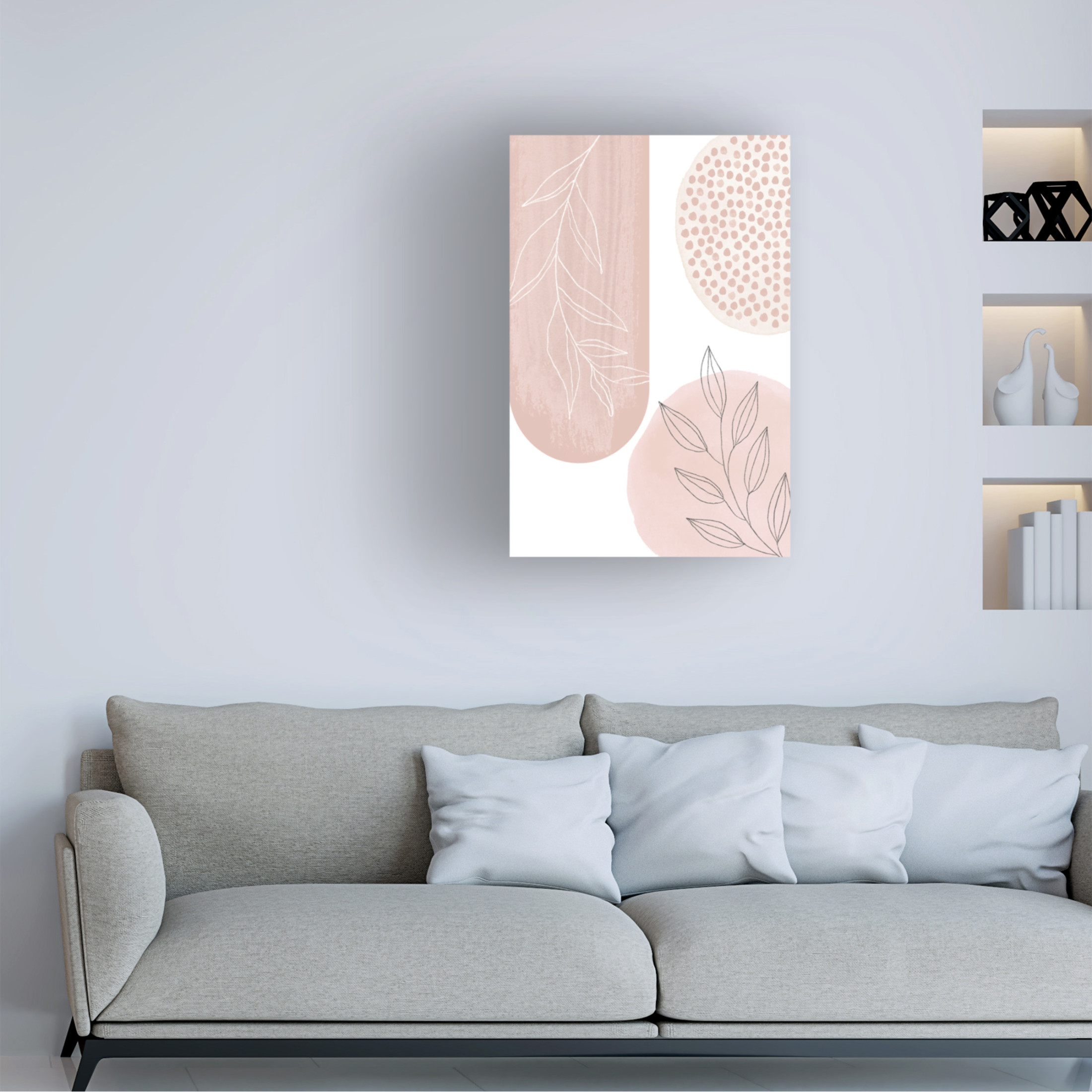 Trademark Fine Art Sally Ann Moss Love Pink 2 Canvas Wall Art