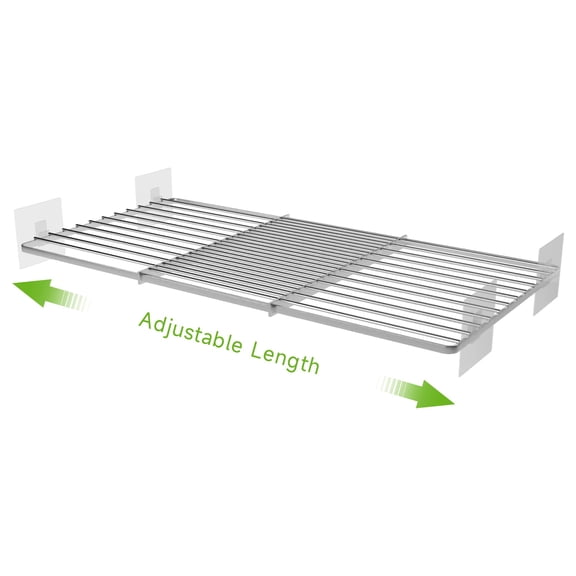 Expandable Closet Organizer Shelf Small 1 Pack 7.87" D X 17" ~ 31" L