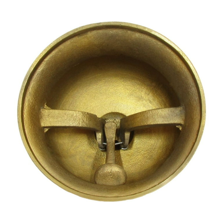 Udbrud 3 stuks handbel, metalen tafelbel, receptiebel, grappig glimlachpatroon, tafelbel, ringservice, bel, multifunctionele handbel voor school, kerk, hotel, Kerstmis en bruiloft