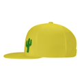 thumbnail image 3 of ZICANCN Cactus Green Baseball Caps, Trucker Hats for Men And Women, Adjustable Breathable Flat Caps, Yellow, 3 of 8